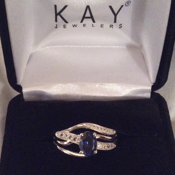 Kay Jewelers Jewelry - HOLD - Kay Jewelers Blue Sapphire Ring